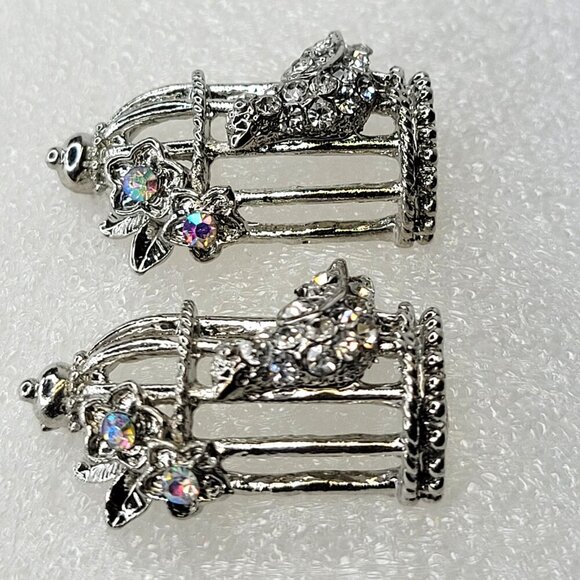 Birdcage Earrings Whimsy Earrings - Picture 7 of 10